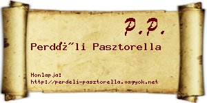 Perdéli Pasztorella névjegykártya